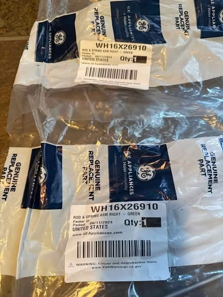 Photo of free GE washing machine rod and springs (North End Boston) #1