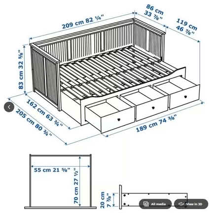 Photo of free Ikea Hemnes Day-bed (Boulton Moor DE24) #1