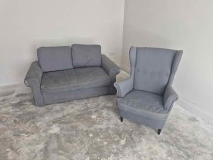 Photo of free Sofa bed, armchair and pouffe (Clondalkin) #1
