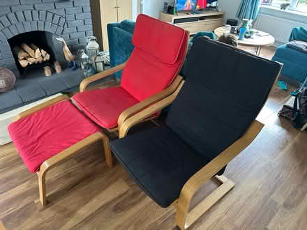 Photo of free IKEA chairs and footstool (Scraptoft Leicester LE7) #1