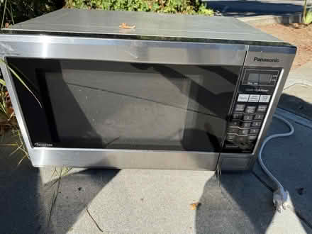 Photo of free Small Panasonic microwave (Valencia Avenue, Sunnyvale) #1