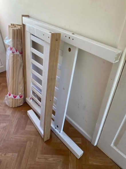 Photo of free Single wooden bed frame (Farnham) #1