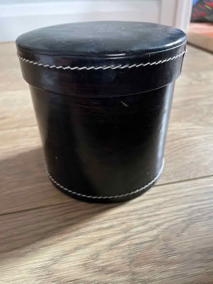 Photo of free Faux leather stitched tub (Golden Green TN11) #1