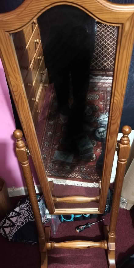 Photo of free Full length pine tilting mirror (Church RG2) #1