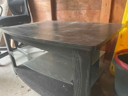 Photo of free black TV entertainment stand (maple leaf lake city way) #4