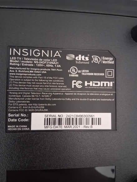Photo of free 22" Television (Lefferts Gardens) #2