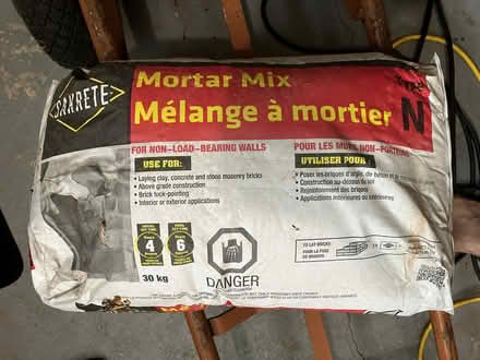 Photo of free 30kg Bag of Mortar Mix (Old Ottawa South) #1