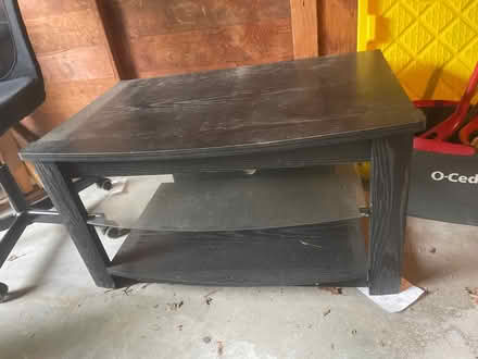 Photo of free black TV entertainment stand (maple leaf lake city way) #1