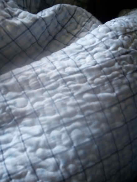 Photo of free Queensize patchwork-style throw +2 double size fitted sheets (Gilmerton EH17) #3