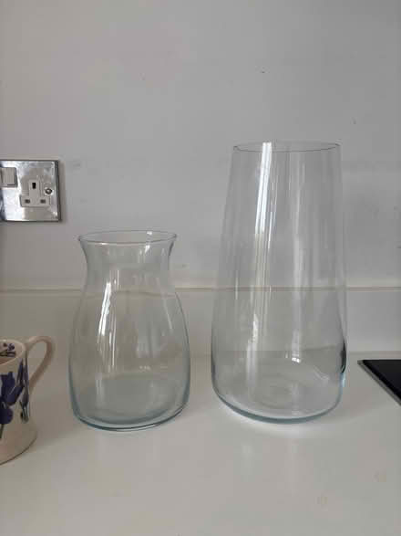 Photo of free Two glass vases (Ecclesall S11) #1