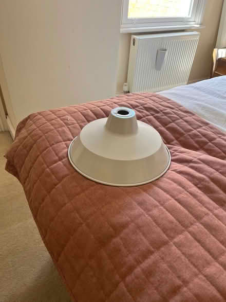Photo of free White metal lampshade (New Marston OX3) #1