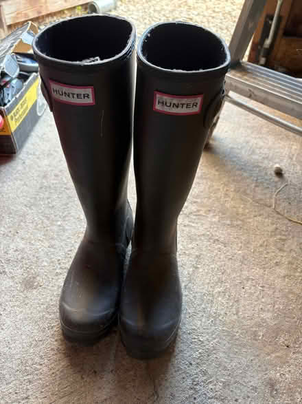 Photo of free Black Hunter Wellies Size 3 (Iver Heath Fields SL0) #1