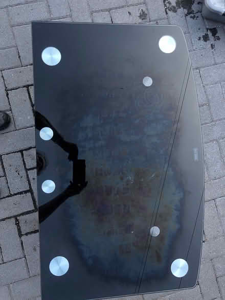 Photo of free Black glass TV unit (Northolt) #1