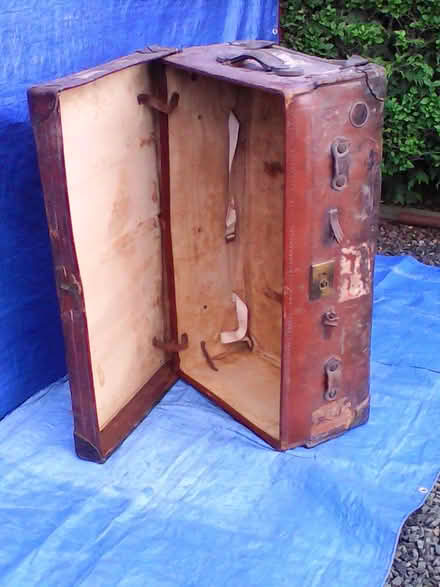 Photo of free Ancient Well Travelled Leather Cabin Trunk (Bolton CA16) #1
