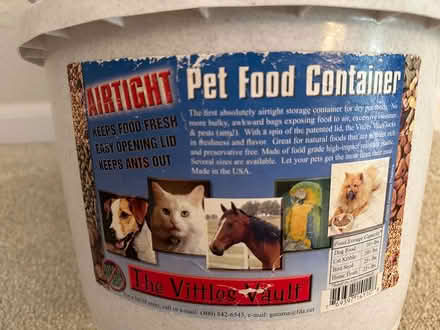 Photo of free Pet Food Container (Near El Camino & Hollenbeck) #2