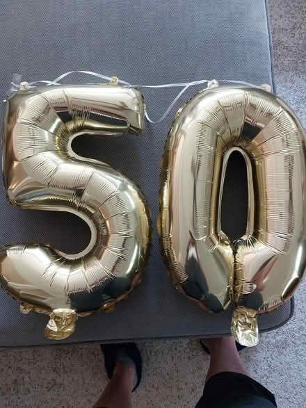 Photo of free Gold 50 balloons (downers grove) #1