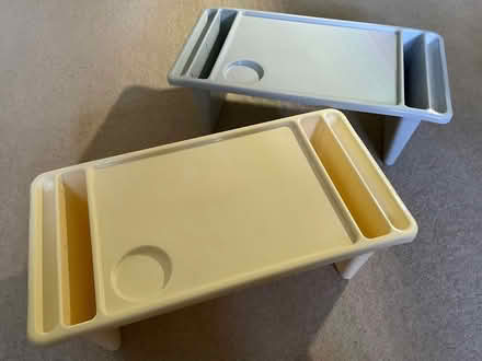 Photo of free 2 plastic armchair food trays (Hertford SG14) #1