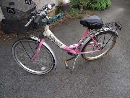 Photo of free Pink and White Lombardo Ladies Bicycle with Front Basket (Stoke Prior HR6) #1