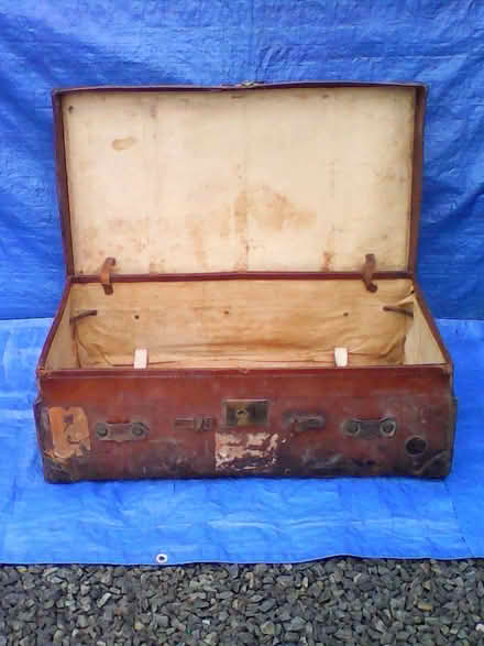 Photo of free Ancient Well Travelled Leather Cabin Trunk (Bolton CA16) #2