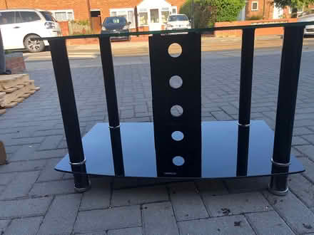 Photo of free Black glass TV unit (Northolt) #2
