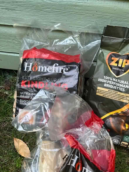Photo of free Bag of Kindling and charcoal briquette (New Marston OX3) #1