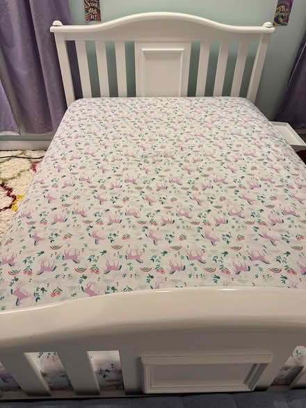 Photo of free Hardwood bed frame (North End Boston) #1