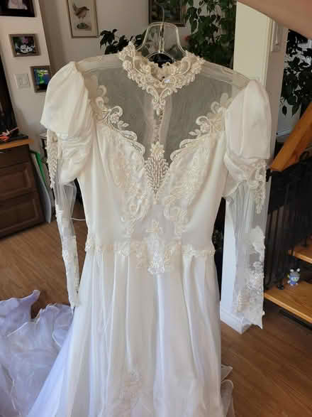 Photo of free 1990 wedding dress, veil, petticoat (Near Warden and Lawrence) #3