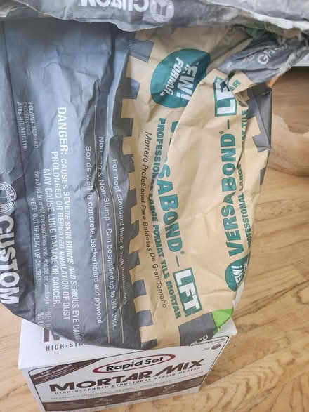 Photo of free 5lbs tile mortar (Maple Leaf / Northgate) #1