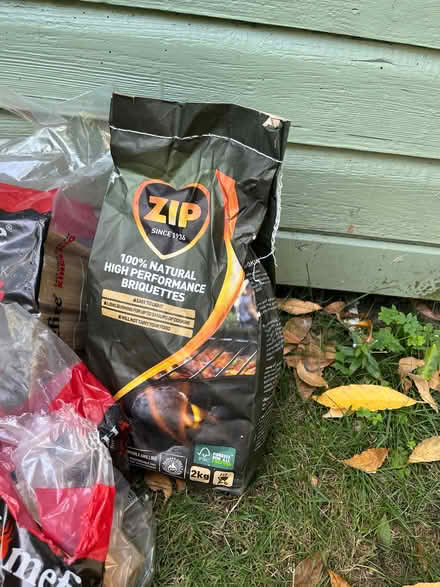Photo of free Bag of Kindling and charcoal briquette (New Marston OX3) #3
