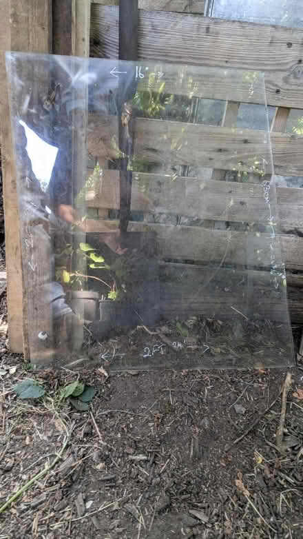 Photo of free Greenhouse Glass & Glass Vent Slats (OX25 Steeple Aston) #1