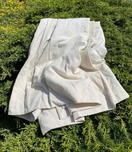 Photo of free Pair of lined cream curtains (PE8) #1