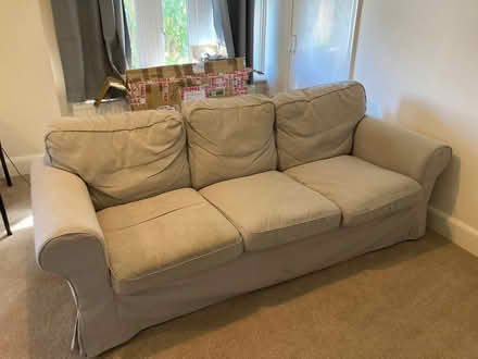 Photo of free 3 seat sofa (Skaters' Meadow CB3) #1