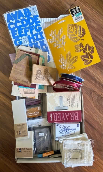 Photo of free Misc stamping/crafting supplies (North Fontana) #1