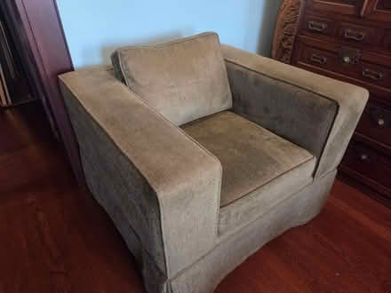 Photo of free Large green armchair (UWS, Riverside/108th) #3