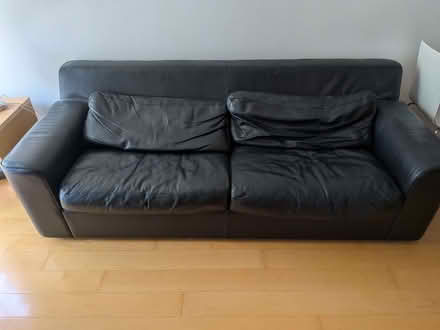 Photo of free Leather sofa (Oxford OX1) #1