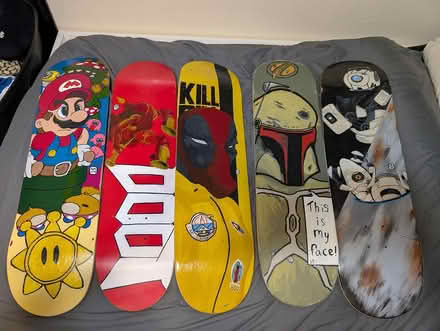 Photo of free Hand Painted Skateboard Decks (Sable Chase) #1