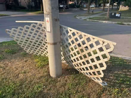 Photo of free White resin trellis (L5B 2P8) #1