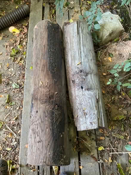 Photo of free Telephone post pieces (Near Marshall Road School) #2