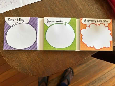 Photo of free “Sticky Prayers” sticky notes (Alameda West End) #2