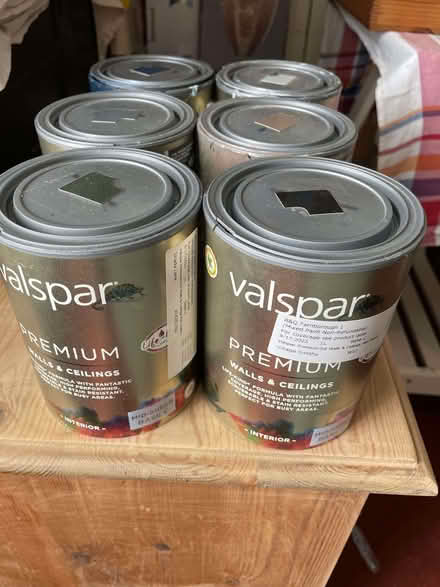 Photo of free Valspar left over Paint 6 1100mls (Northwood HA4) #1