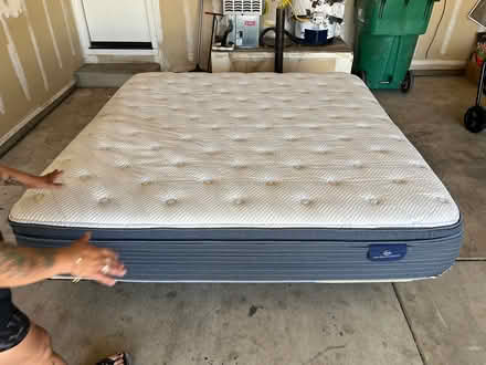 Photo of free Serta King Size Mattress and Base (Fernley, Nevada) #1