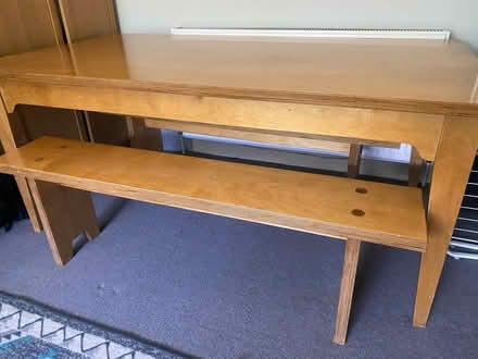 Photo of free Dining table with 2x benches (W3 0HS) #3