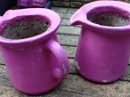 Photo of free 5 pink garden planters (Sydenham, SE26) #3