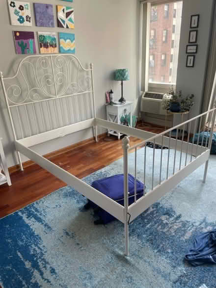 Photo of free Full Size Bed Frame and Box Spring (Parking garage 2933 N Sheridan) #2