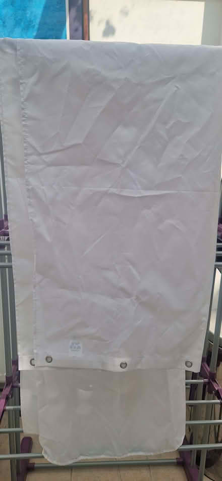 Photo of free Croydex shower curtain - white (Stockwood LU1) #1