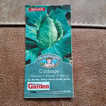 Photo of free Two packets of seeds, cabbage and pak choi (Orton Waterville) #2