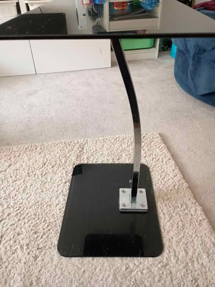 Photo of free Black glass coffee table (AB22) #2