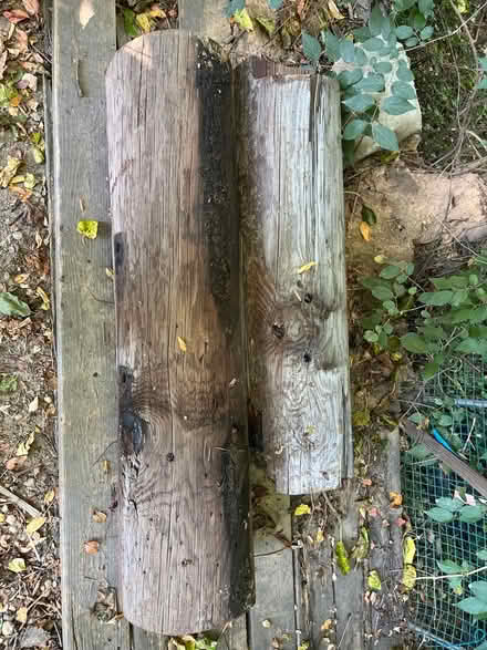 Photo of free Telephone post pieces (Near Marshall Road School) #1