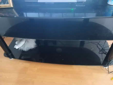 Photo of free Large black tv console (HP2 Hemel Hempstead) #1