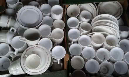 Photo of free Job lot Cafe tea garden cups and saucers (Ireby CA7) #1